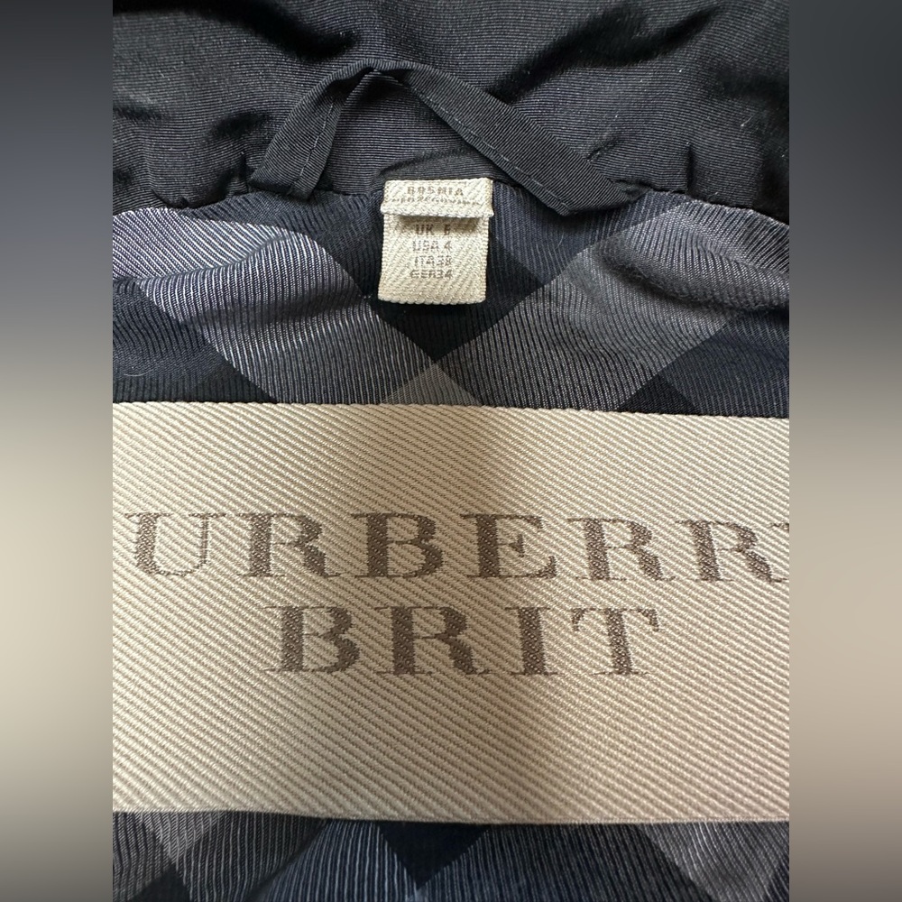 Burberry Knightsdale Double-Breasted Trench Coat Rain Jacket - Size 4 - Picture 8 of 11